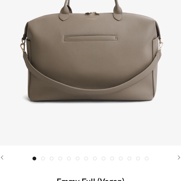 Mina Baie Vegan Leather Taupe Handbag - Picture 1 of 2